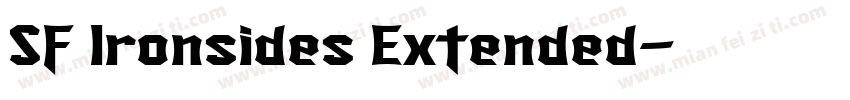 SF Ironsides Extended字体转换